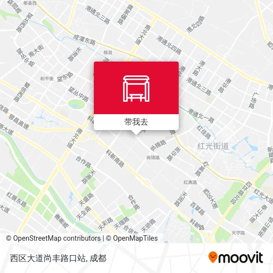 西区大道尚丰路口站地图