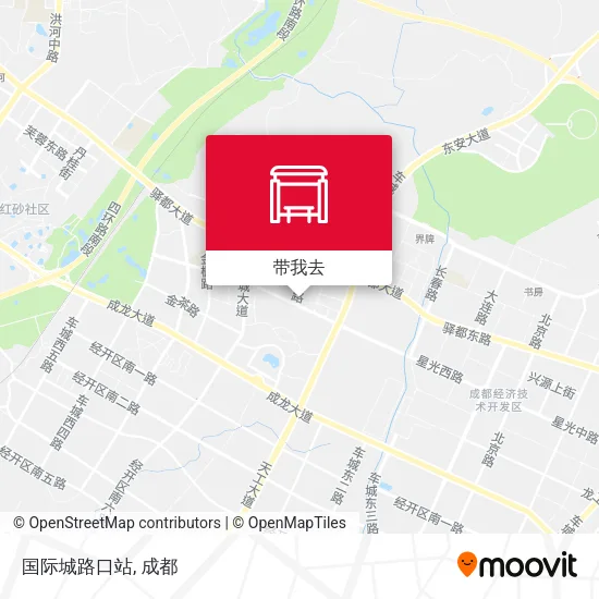 国际城路口站地图