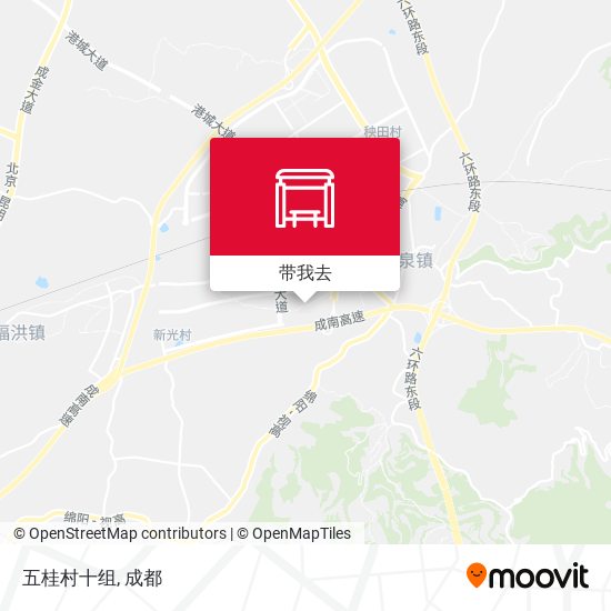 五桂村十组地图