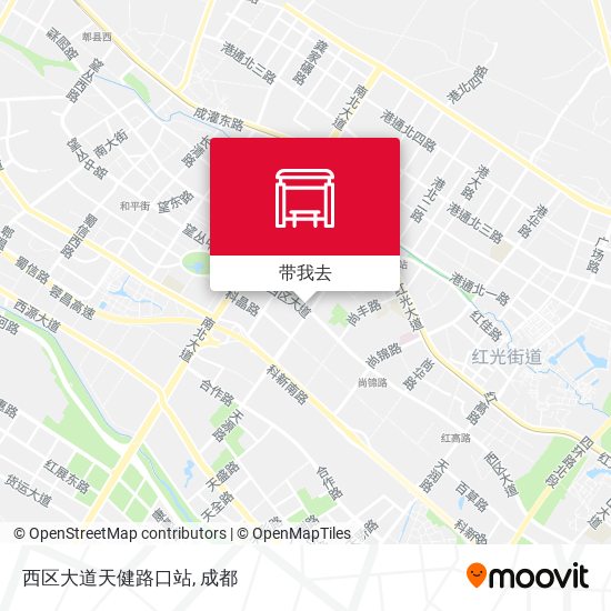 西区大道天健路口站地图