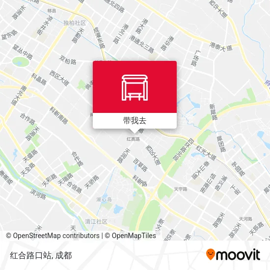 红合路口站地图