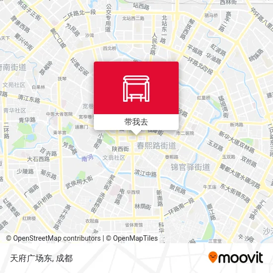 天府广场东地图