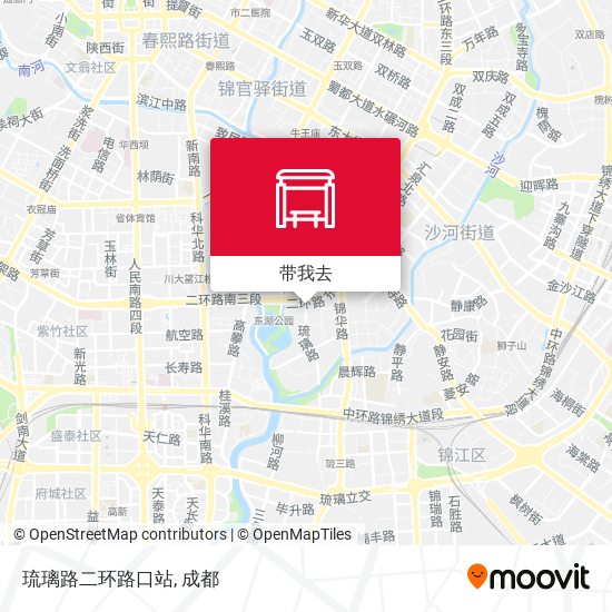 琉璃路二环路口站地图