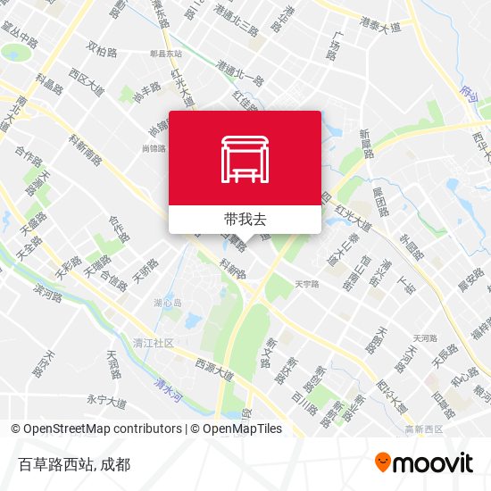 百草路西站地图