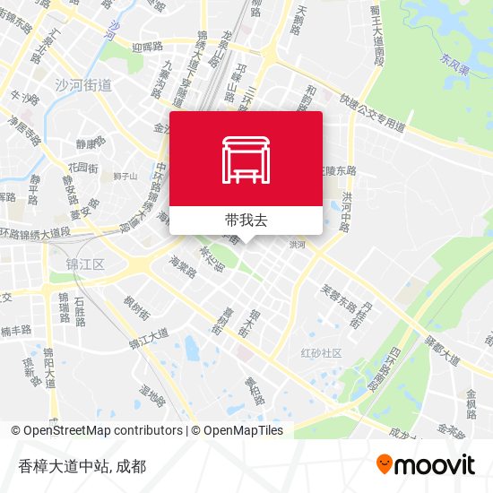 香樟大道中站地图
