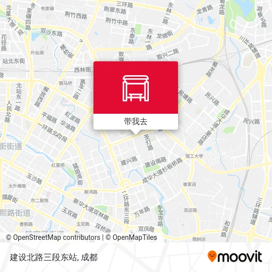 建设北路三段东站地图