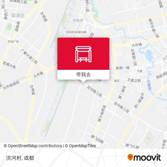 洪河村地图