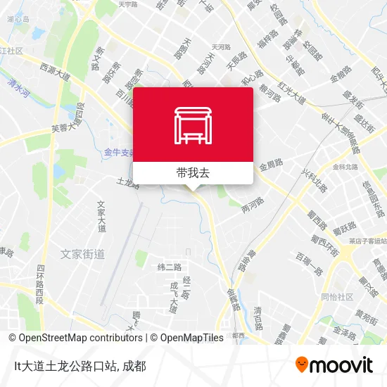It大道土龙公路口站地图