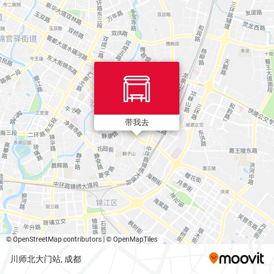 川师北大门站地图