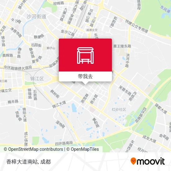 香樟大道南站地图