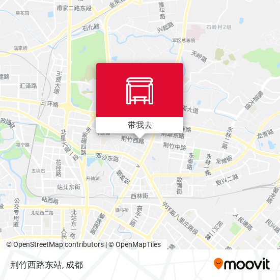 荆竹西路东站地图