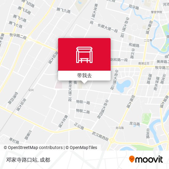 邓家寺路口站地图