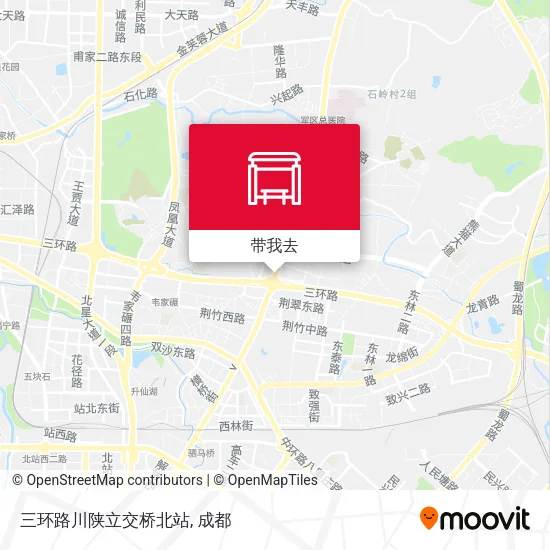 三环路川陕立交桥北站地图