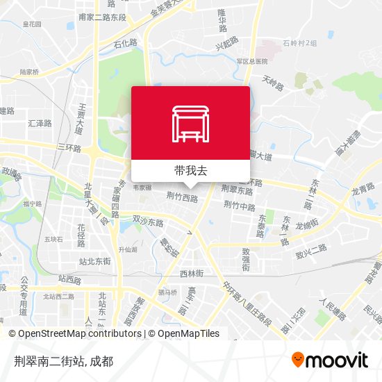 荆翠南二街站地图