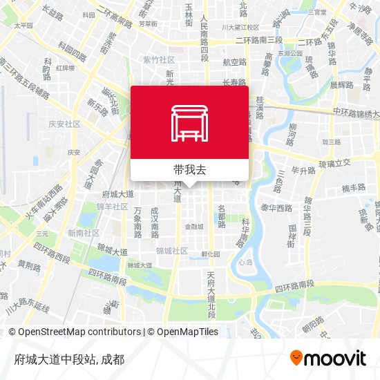 府城大道中段站地图