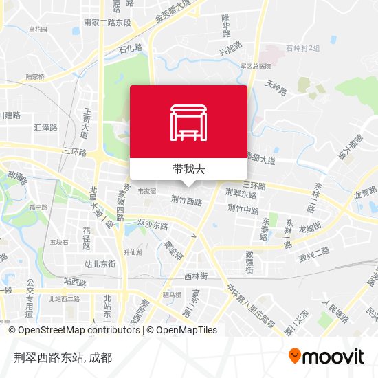 荆翠西路东站地图