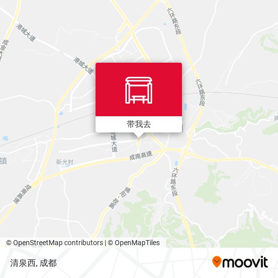 清泉西地图