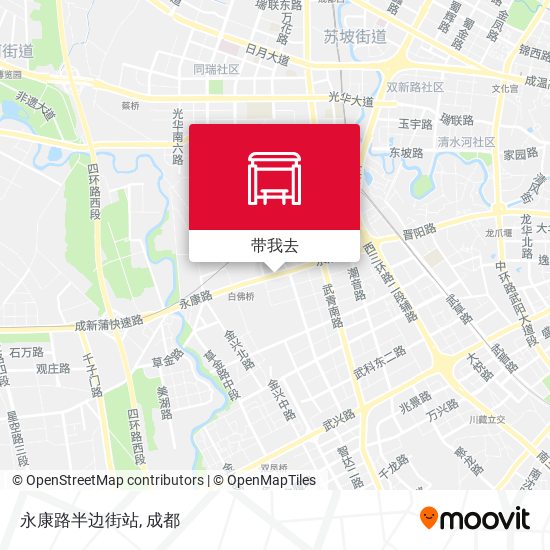 永康路半边街站地图