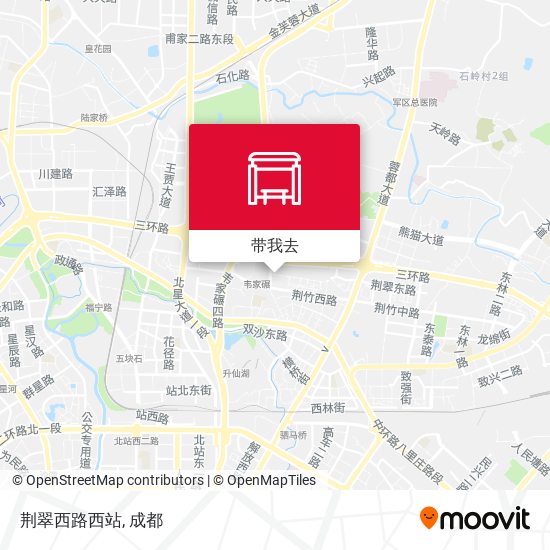 荆翠西路西站地图