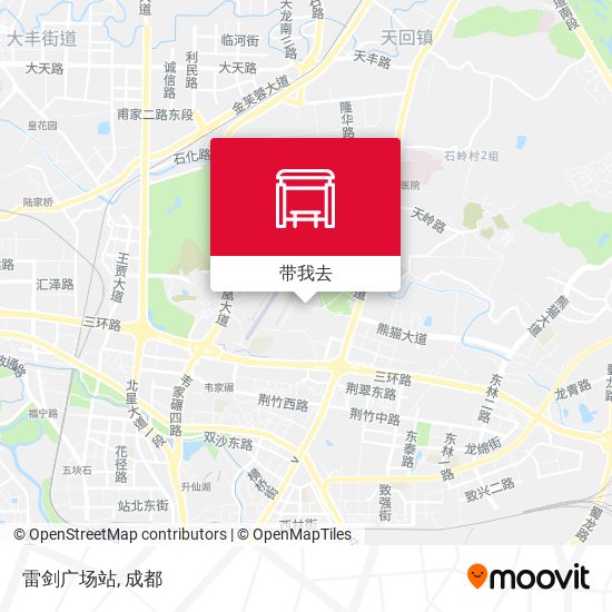 雷剑广场站地图