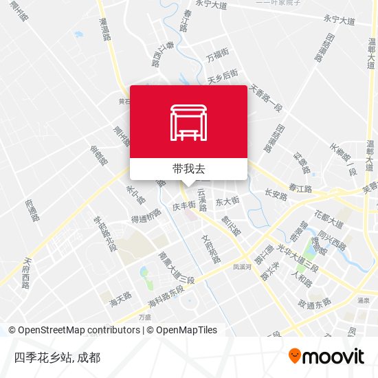 四季花乡站地图