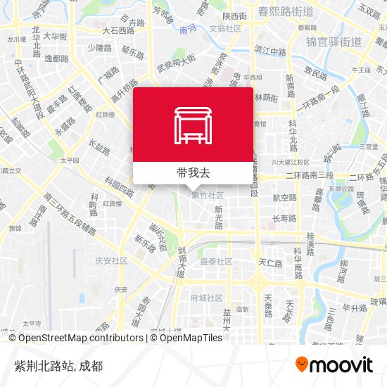 紫荆北路站地图