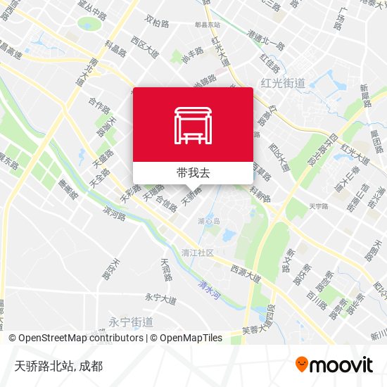 天骄路北站地图