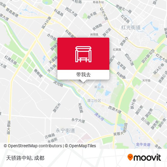 天骄路中站地图