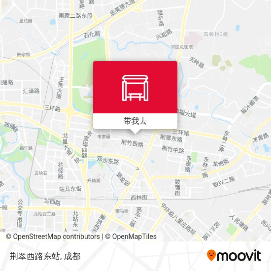 荆翠西路东站地图