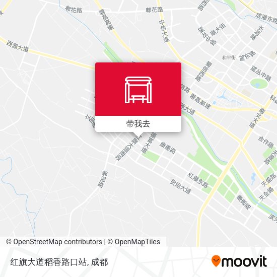 红旗大道稻香路口站地图