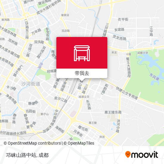 邛崃山路中站地图