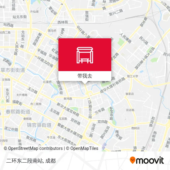 二环东二段南站地图