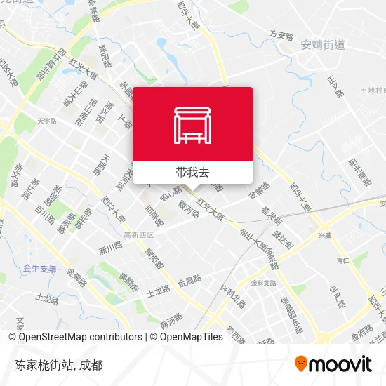 陈家桅街站地图