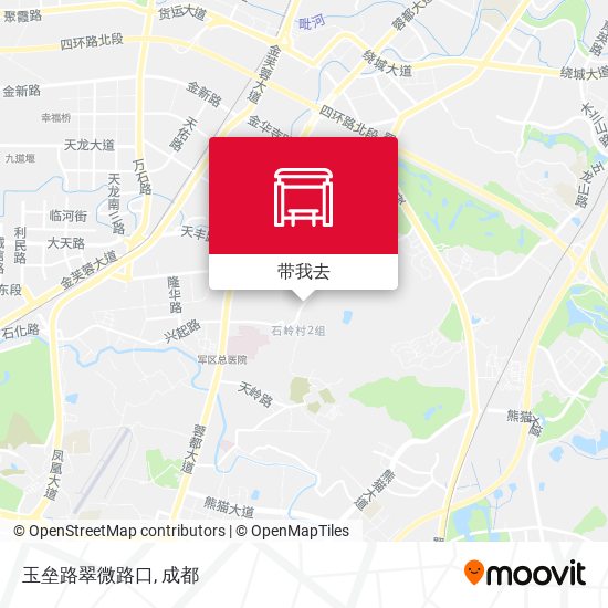玉垒路翠微路口地图