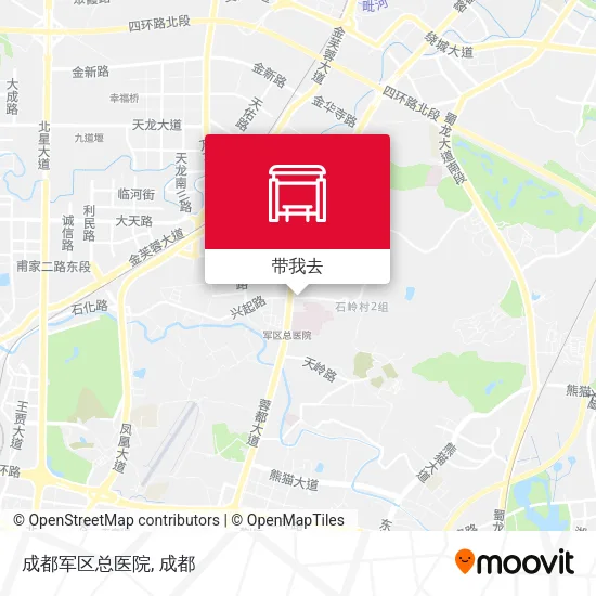 成都军区总医院地图