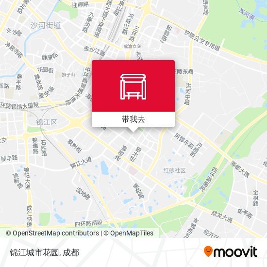 锦江城市花园地图