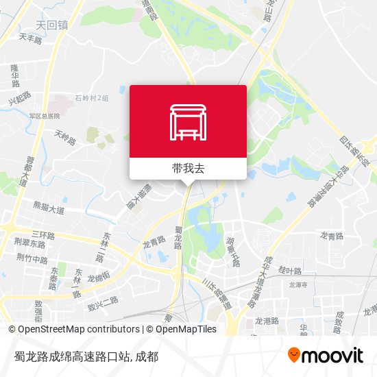 蜀龙路成绵高速路口站地图
