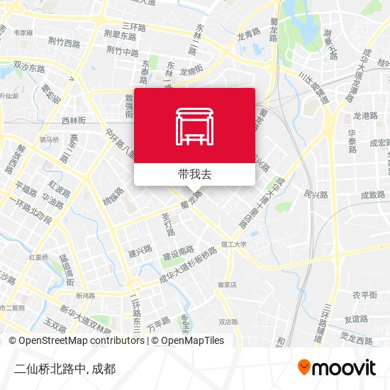 二仙桥北路中地图