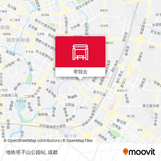 地铁塔子山公园站地图