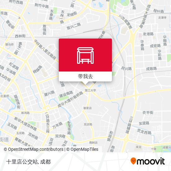 十里店公交站地图