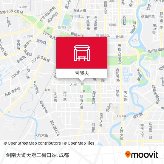 剑南大道天府二街口站地图