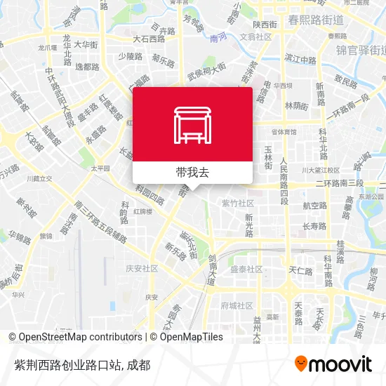 紫荆西路创业路口站地图