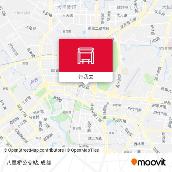 八里桥公交站地图