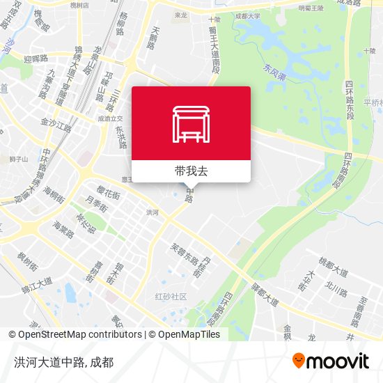 洪河大道中路地图