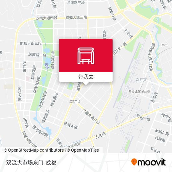 双流大市场东门地图