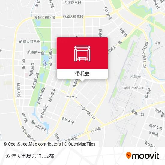 双流大市场东门地图