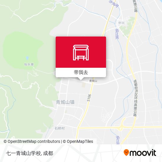 七一青城山学校地图