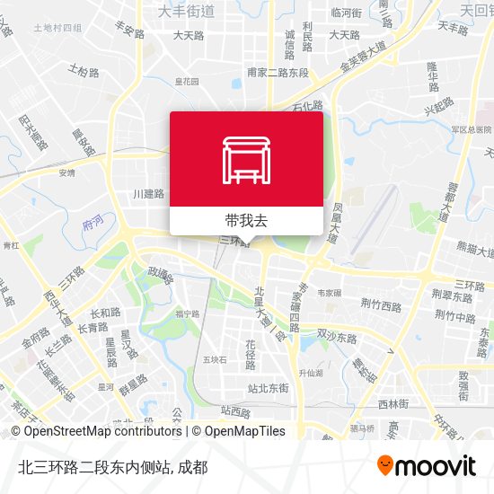 北三环路二段东内侧站地图