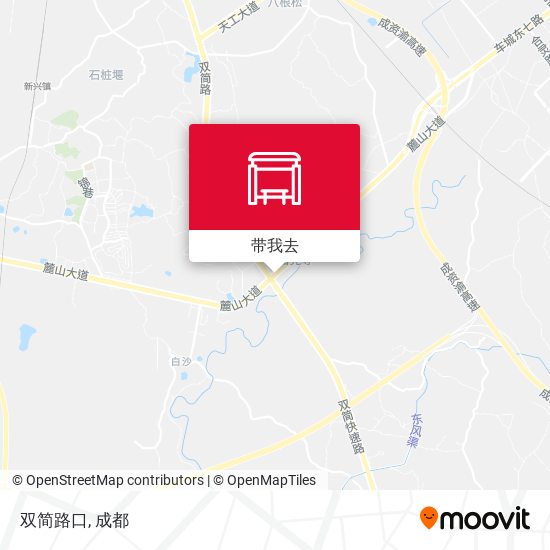 双简路口地图