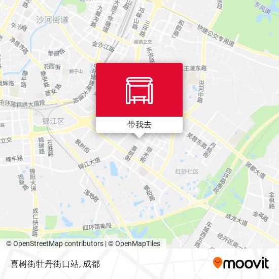喜树街牡丹街口站地图